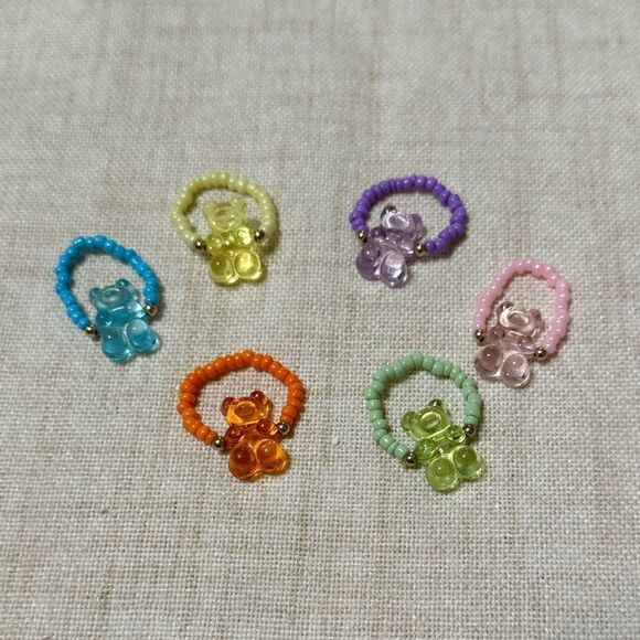 Beaded summer ring M603 - Picture 2 of 2